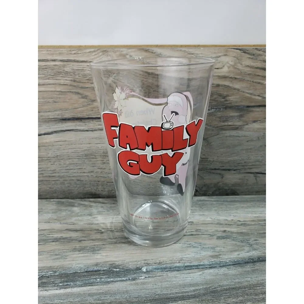 Family Guy Drinking Glass 2010 When Did Christmas Become so Complicated